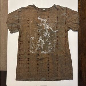 Living Dead In Flowers Subtle Reverse Tie Dye Short Sleeve Tee